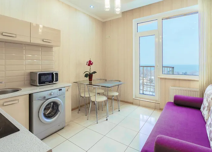 в аркадии с видом на море,кухней и двумя спальнями Appartement *